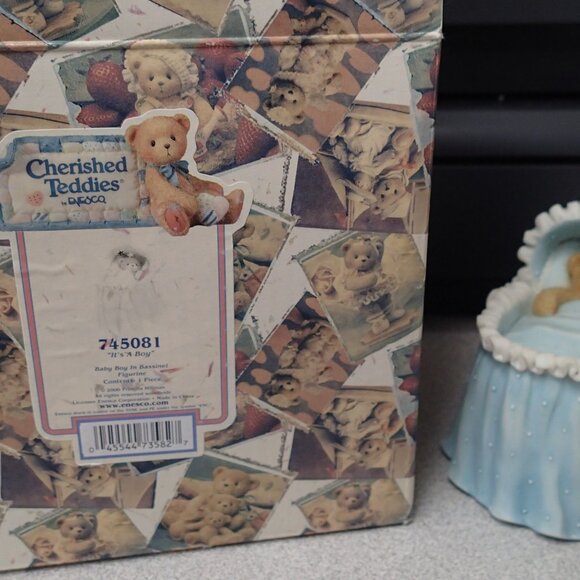 Cherished Teddies It's A Boy Figurine - Picture 7 of 7